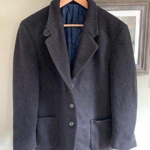 VTG LL Bean Thinsulate Wool Button Coat Jacket 8